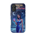 "Drink Me and The Past" Retro Neon Femme Fatale Protective Case